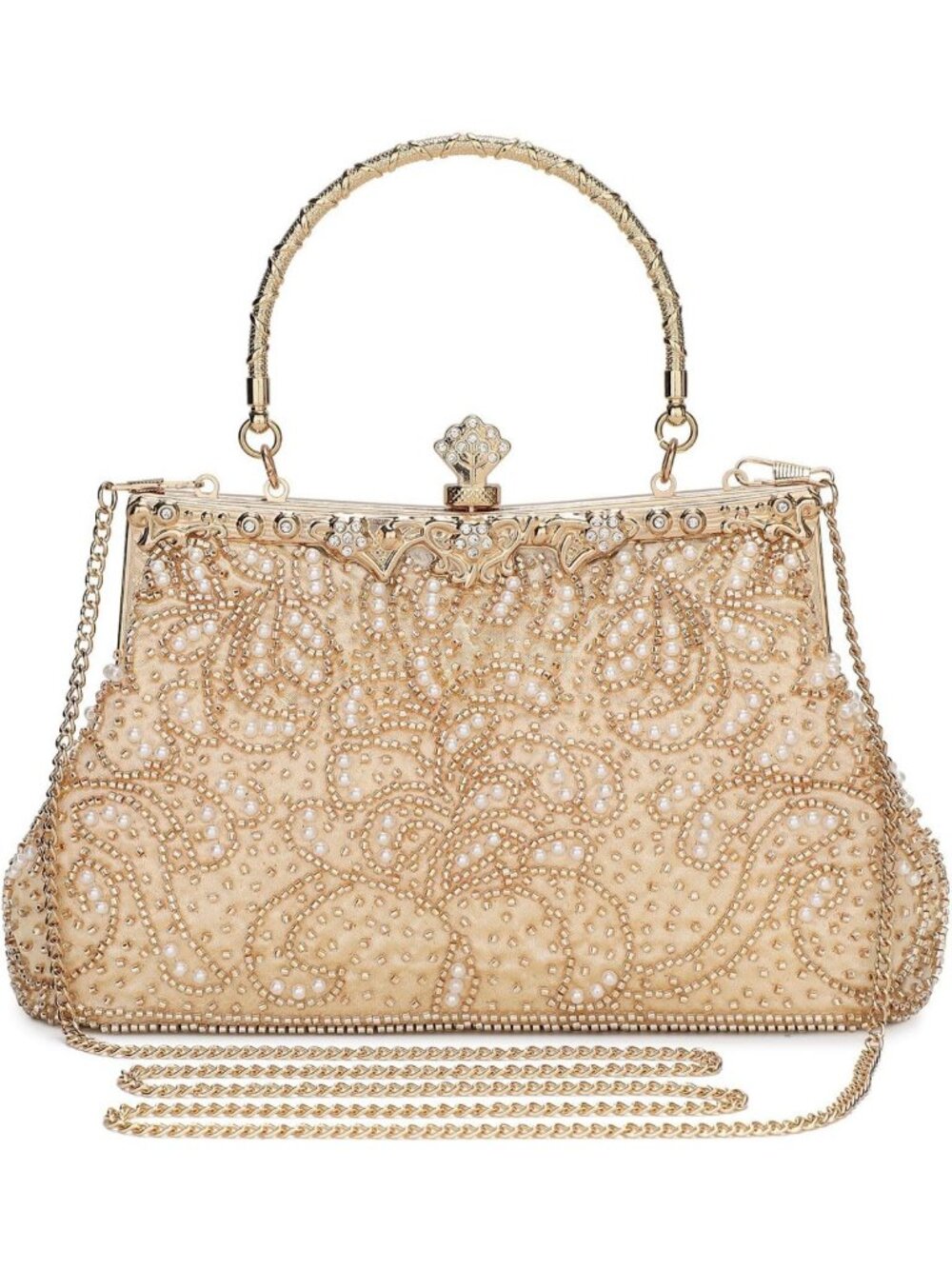 1920s Vintage Beaded Clutch Evening Bag for Women | Formal Party Accessory